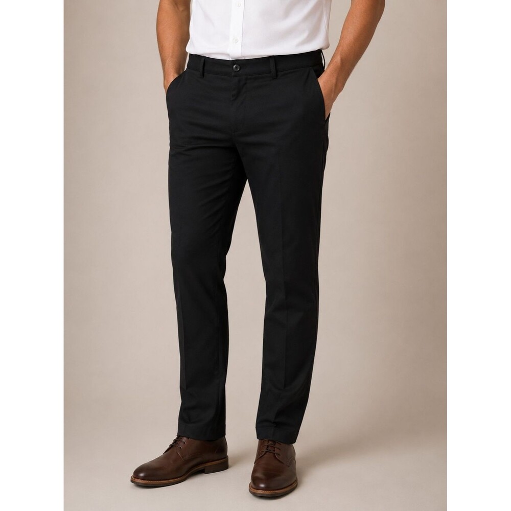 Ben Hogan Black Men's Dress Pants — Slim Tailored Cut